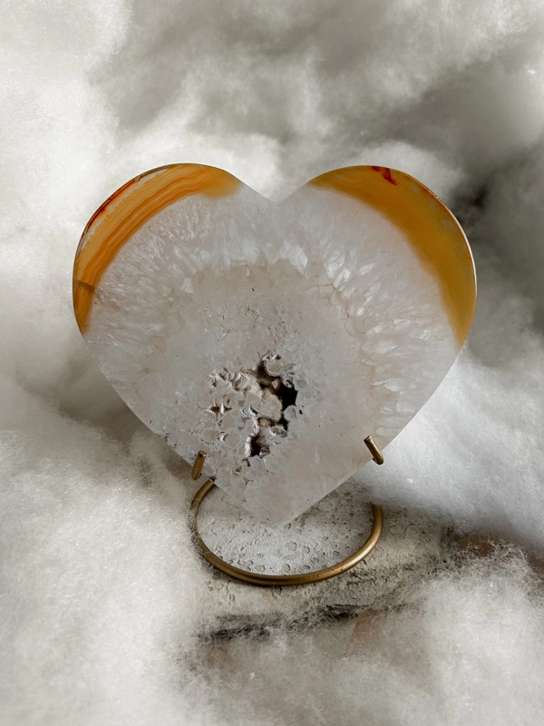 cuore in Quarzo ed Agata